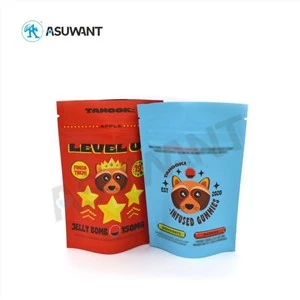 3,5 Gummy Niedźwiedź jadalna plastikowa torba opakowań ziplock na cukier cukier słodki