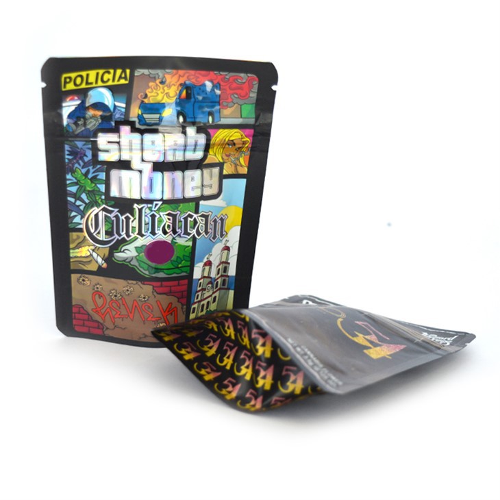 Hologram plastikowe tęczowe laserowe laserowe woreczki Opakowanie Holograficzne Mylar Zip Bag