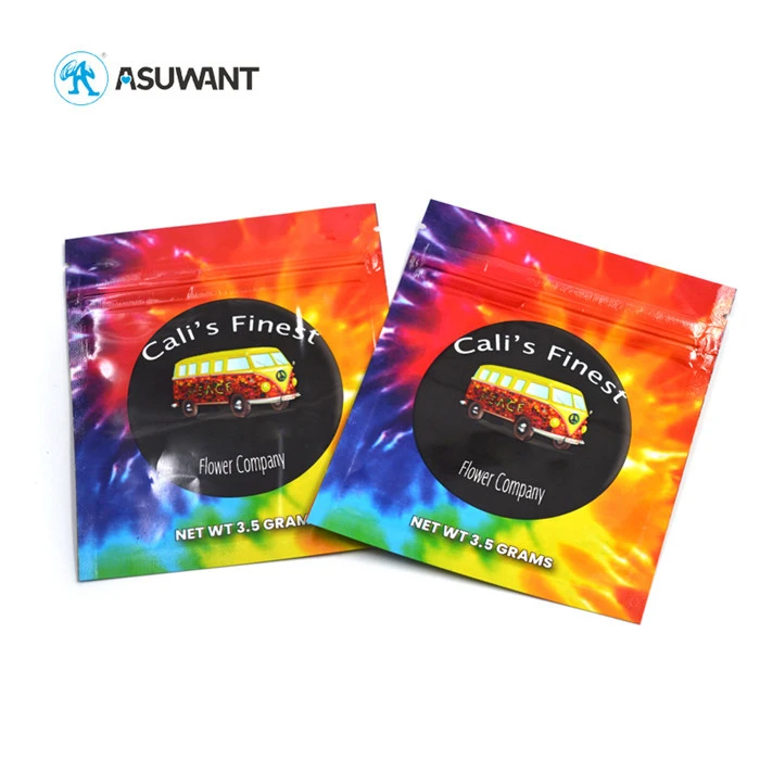 Candy Gummy noszą małą saszetką marihuis 3 boczne plastikowe torby na zamek błyskawiczne