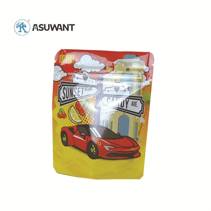 Custom Printed Child Resistant Pouch 3.5 7G 1Oz Plastic Candy Zip Lock Smell Proof Stand Up Pouch Packaging Mylar Bags factory