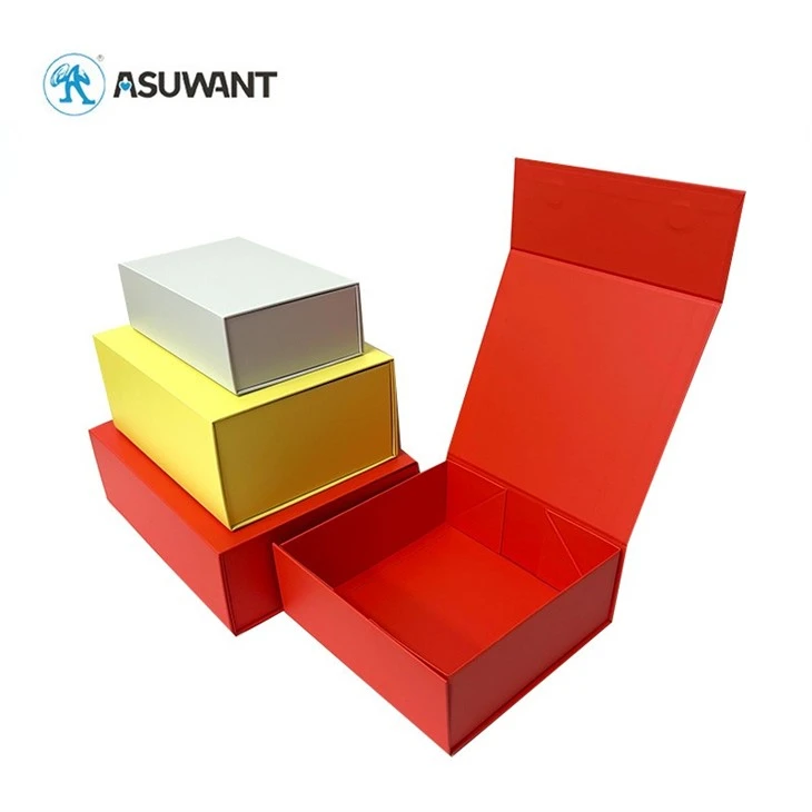 Paper Foldable Flip Gift Display Square Box factory